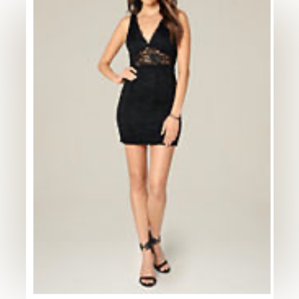 Bebe Loran Lace Dress
Color: JET BLACK